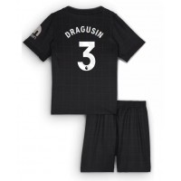 Tottenham Hotspur Radu Dragusin #3 Vonkajší Detský futbalový dres 2025-26 Krátky Rukáv (+ trenírky)